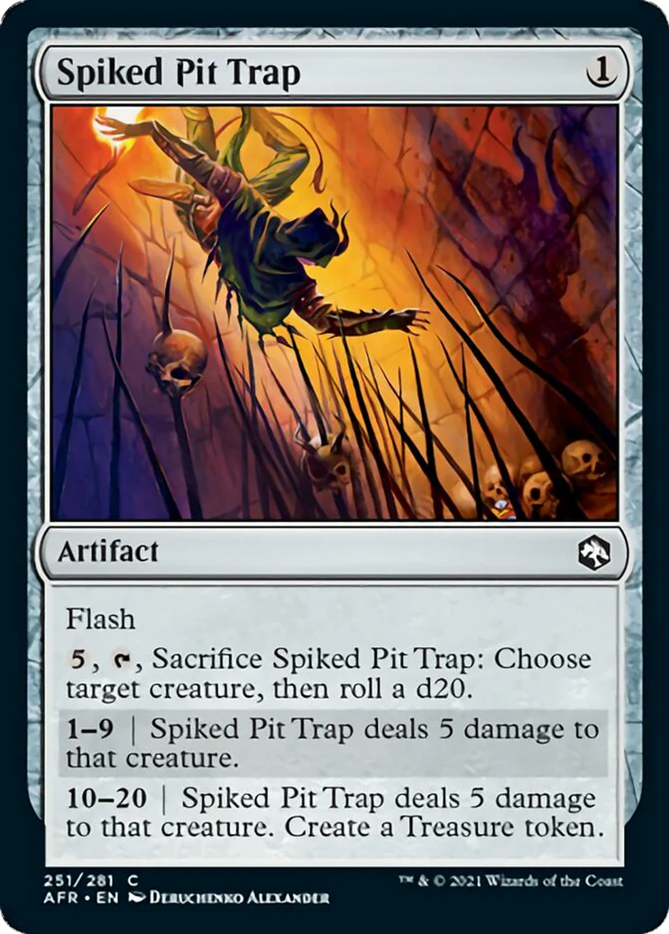 MTG: Adventures in the Forgotten Realms 251: Spiked Pit Trap 