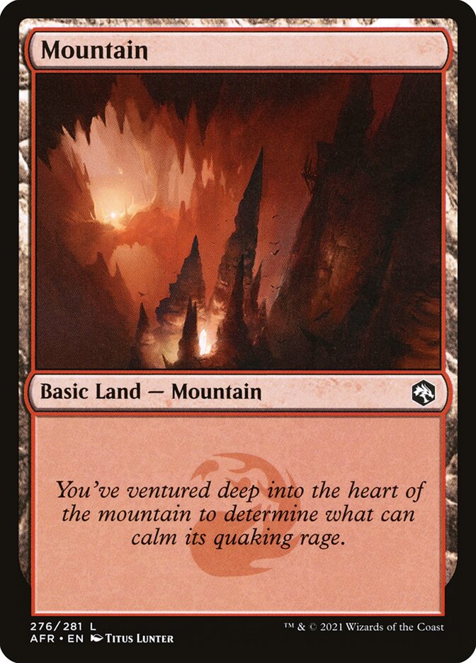 MTG: Adventures in the Forgotten Realms 276: Mountain (FOIL) 