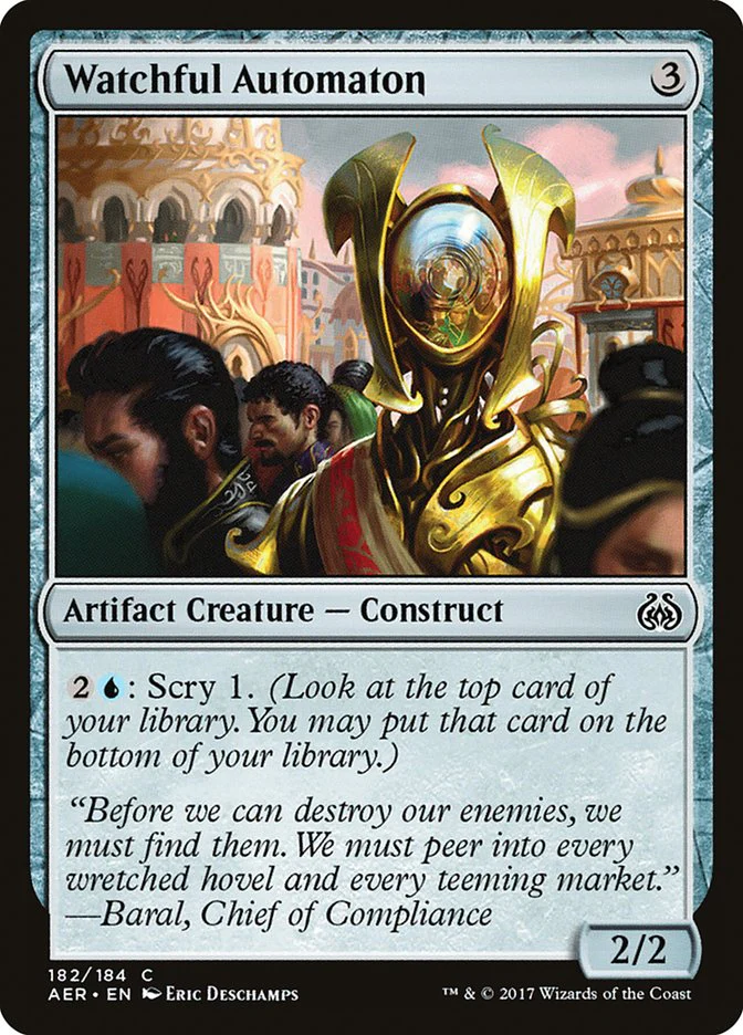 MTG: Aether Revolt 182: Watchful Automation 