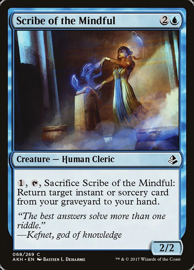 MTG: Amonkhet 068: Scribe of the Mindful 