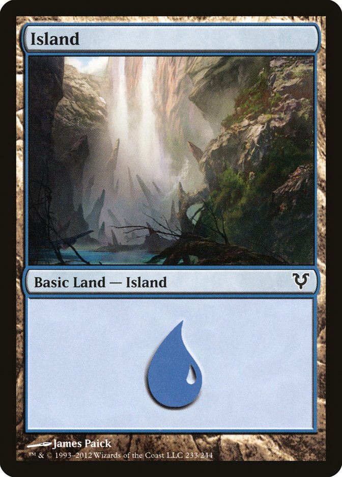 MTG: Avacyn Restored 233: Island - Foil 