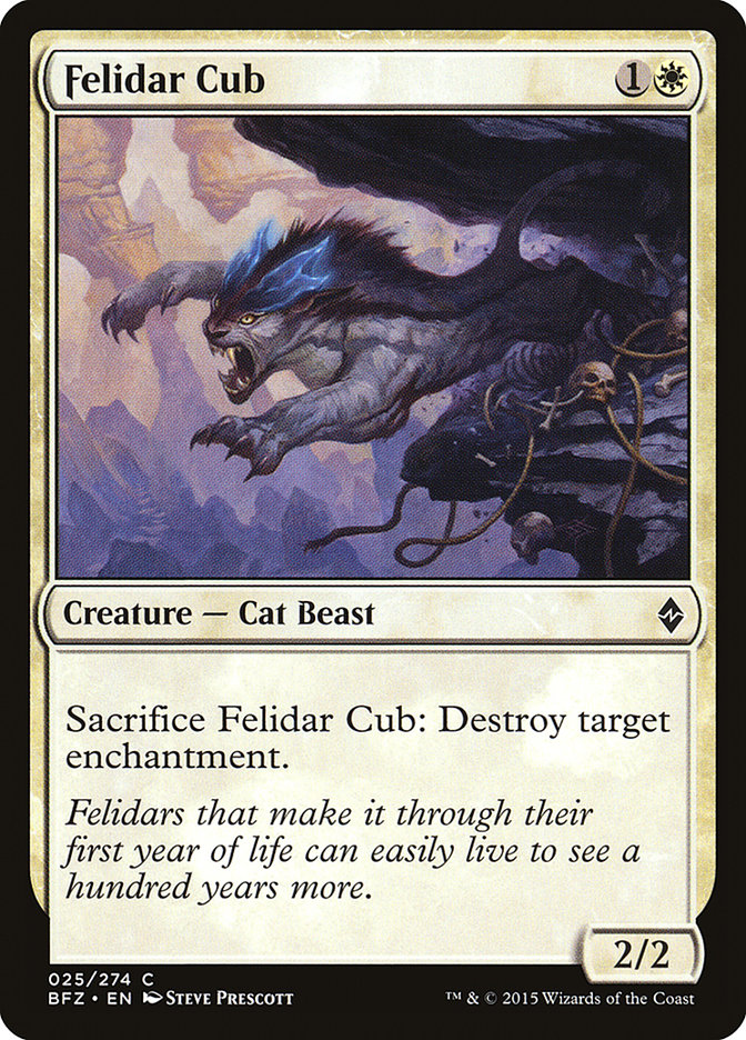 MTG: Battle for Zendikar 025: Felidar Cub 