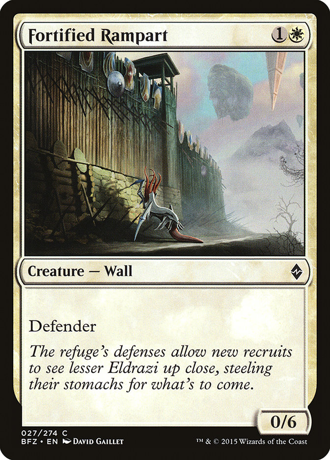 MTG: Battle for Zendikar 027: Fortified Rampart 