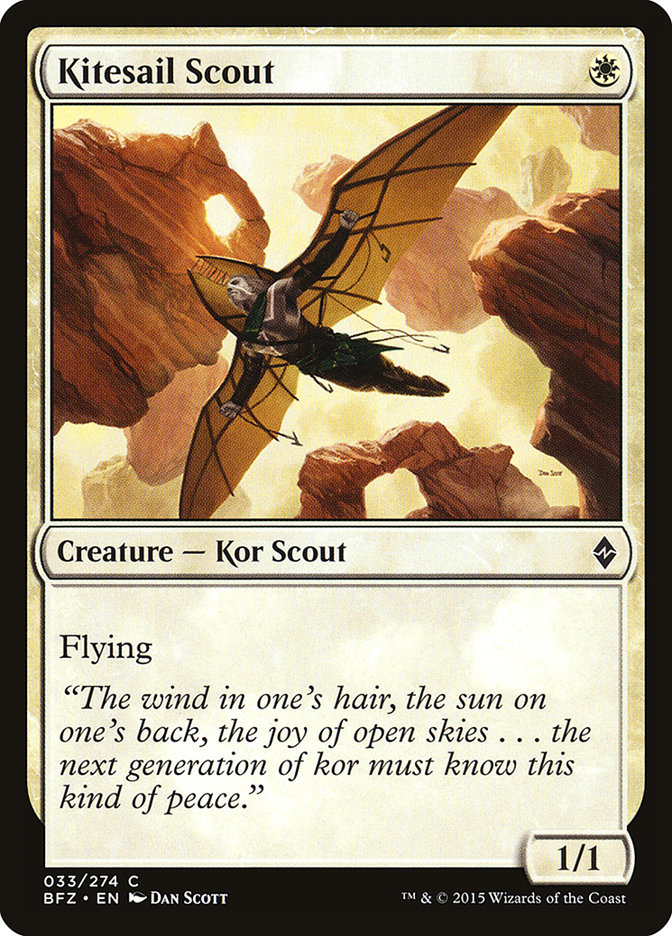 MTG: Battle for Zendikar 033: Kitesail Scout 