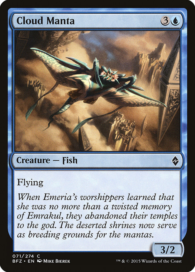 MTG: Battle for Zendikar 071: Cloud Manta 