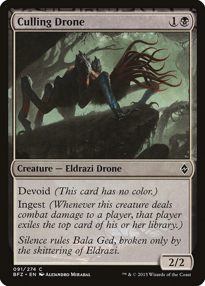 MTG: Battle for Zendikar 091: Culling Drone 