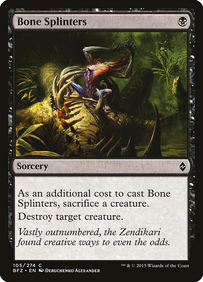 MTG: Battle for Zendikar 105: Bone Splinters 