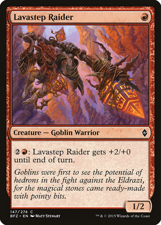 MTG: Battle for Zendikar 147: Lavastep Raider 