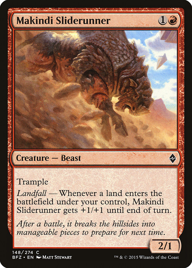 MTG: Battle for Zendikar 148: Makindi Sliderunner 