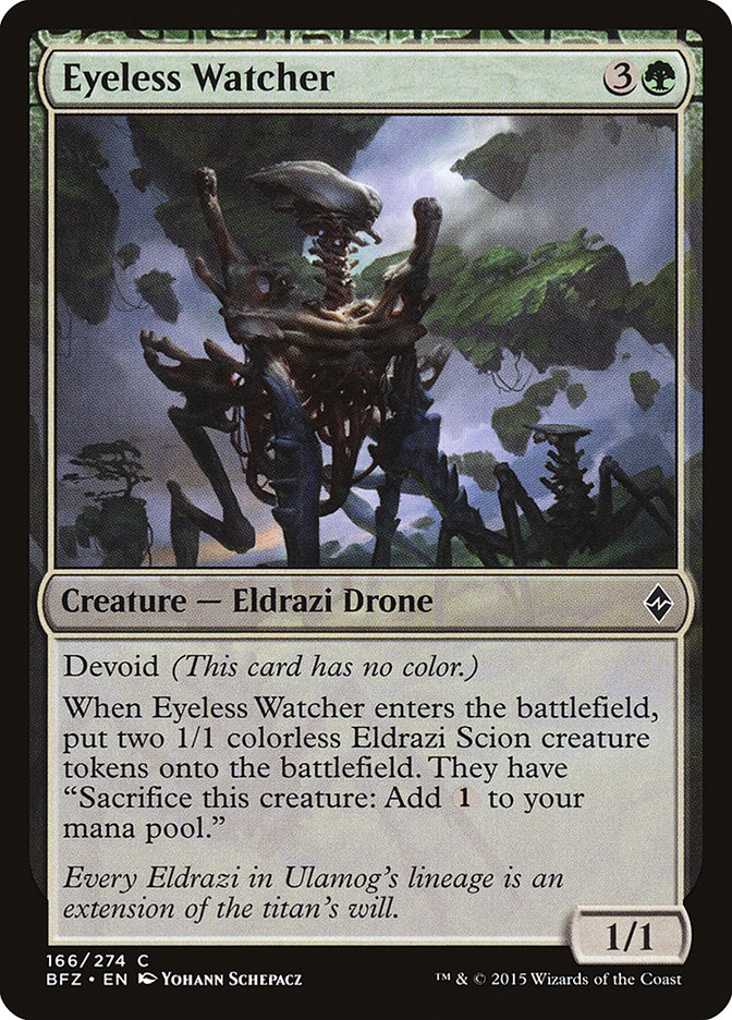 MTG: Battle for Zendikar 166: Eyeless Watcher 