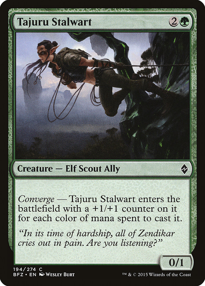 MTG: Battle for Zendikar 194: Tajuru Stalwart 