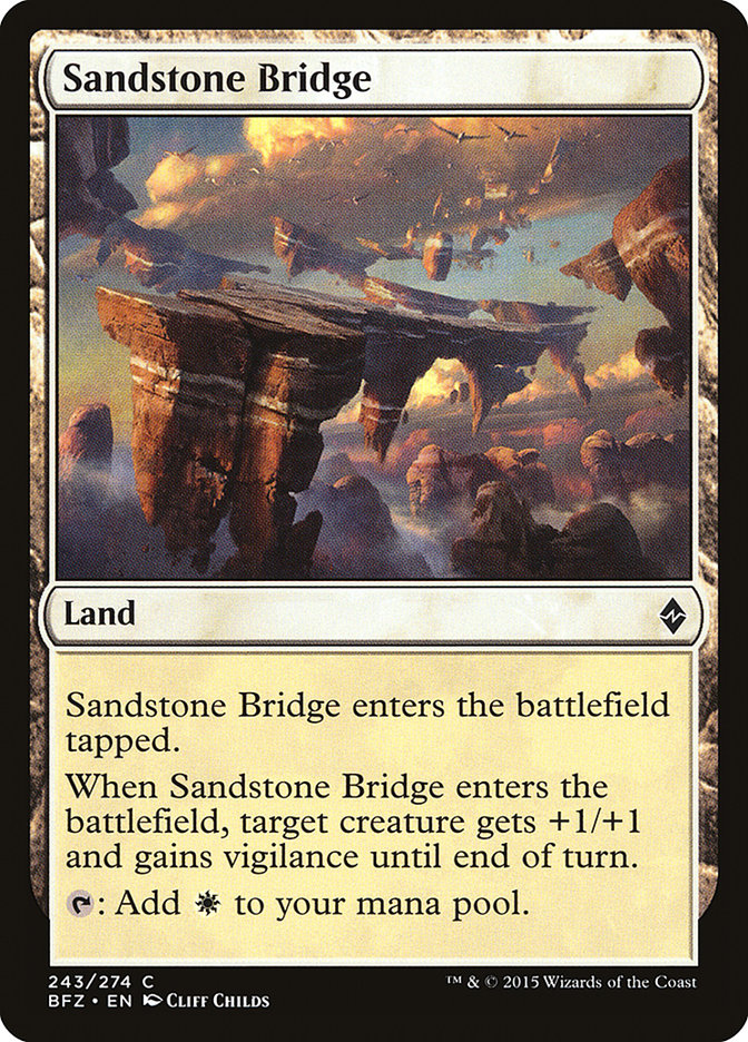 MTG: Battle for Zendikar 243: Sandstone Bridge 