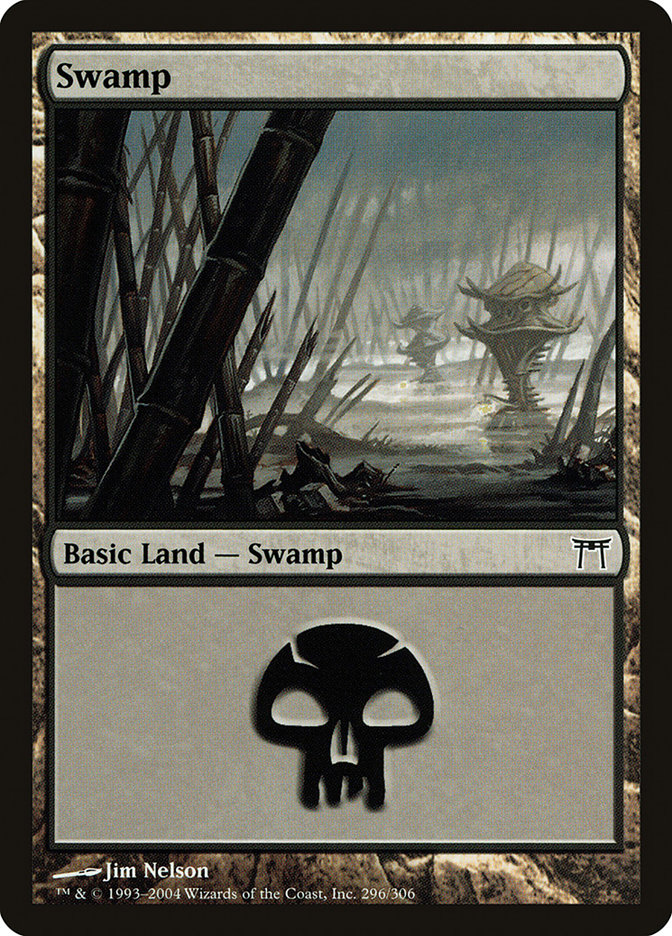 MTG: Champions of Kamigawa 296: Swamp (FOIL) 