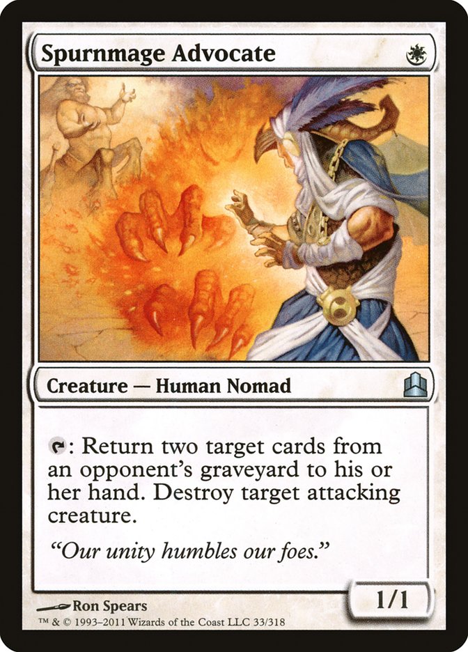 MTG: Commander 2011 033: Spurnmage Advocate 