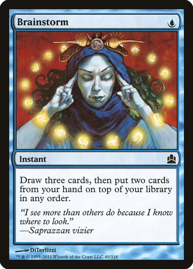 MTG: Commander 2011 040: Brainstorm 