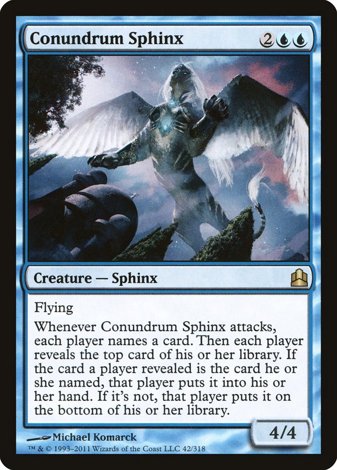 MTG: Commander 2011 042: Conundrum Sphinx 