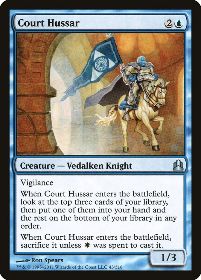 MTG: Commander 2011 043: Court Hussar 