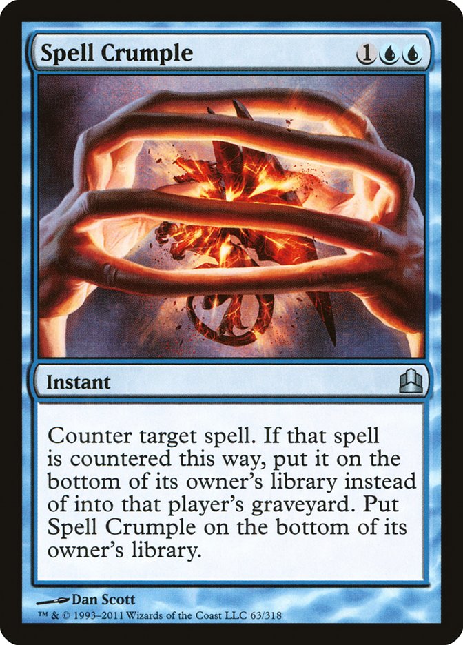 MTG: Commander 2011 063: Spell Crumple 