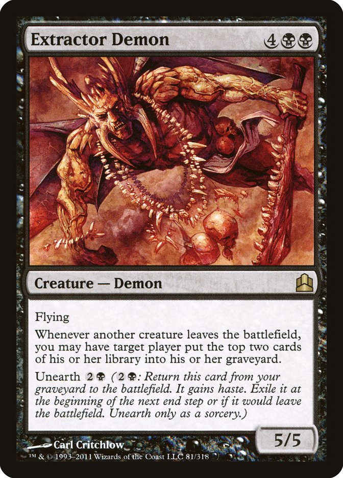 MTG: Commander 2011 081: Extractor Demon 