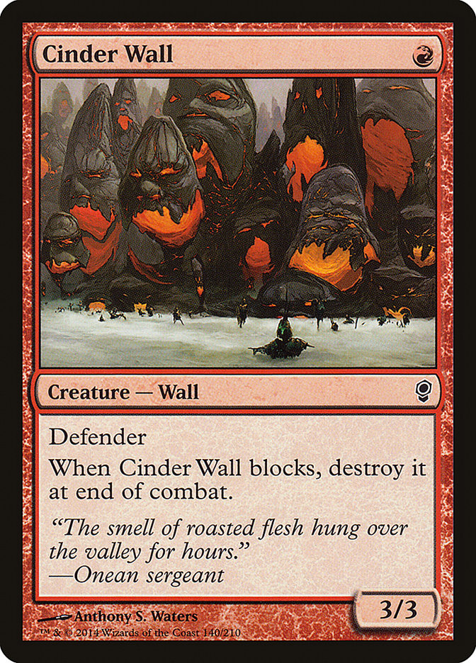 MTG: Conspiracy 140: Cinder Wall 