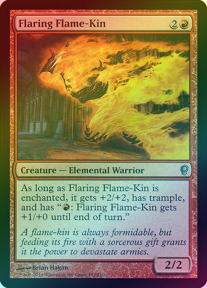 MTG: Conspiracy 142: Flaring Flame-Kin (FOIL) 