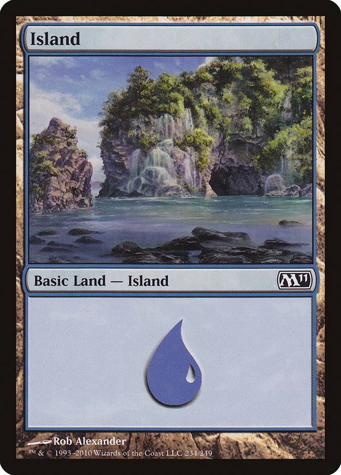 MTG: Core Set 2011 234: Island (FOIL) 