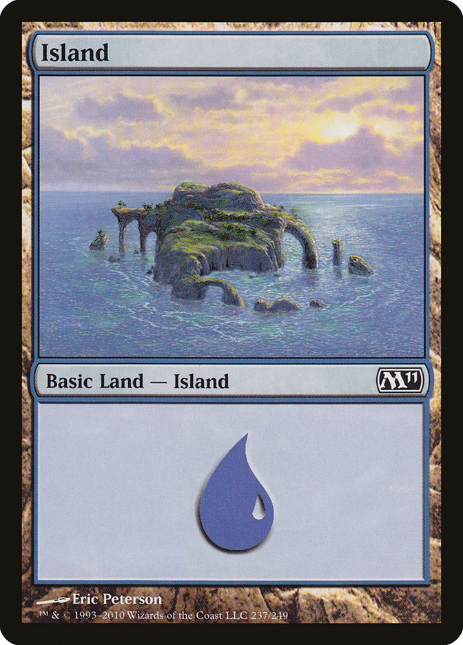 MTG: Core Set 2011 237: Island (FOIL) 