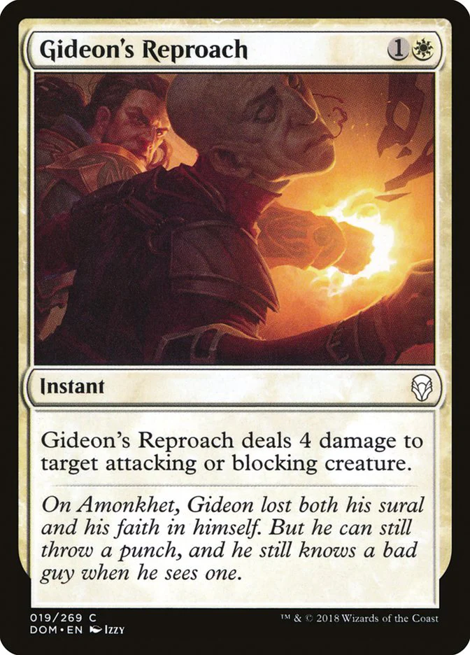 MTG: Dominaria 019: Gideons Reproach 