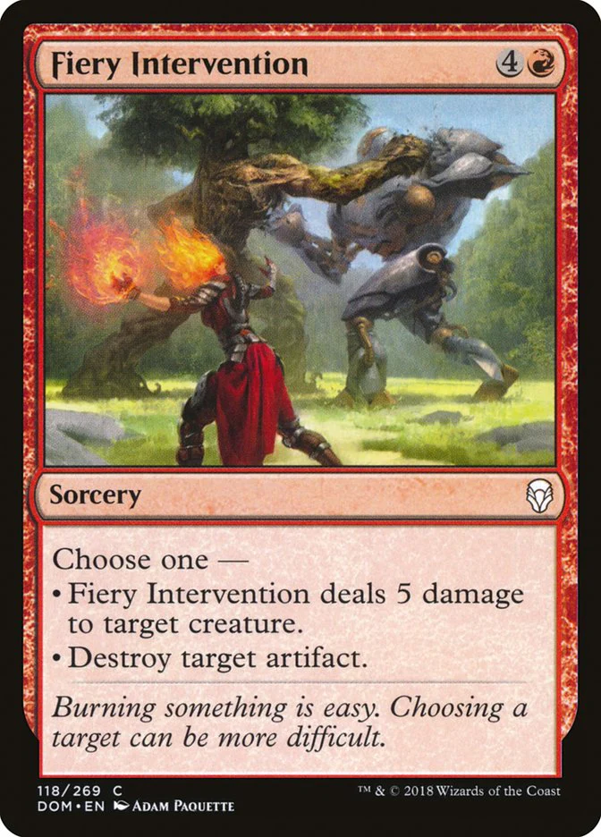 MTG: Dominaria 118: Fiery Intervention 