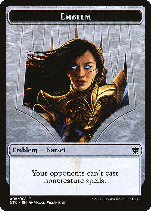 MTG: Dragons of Tarkir 008: Emblem: Narset 