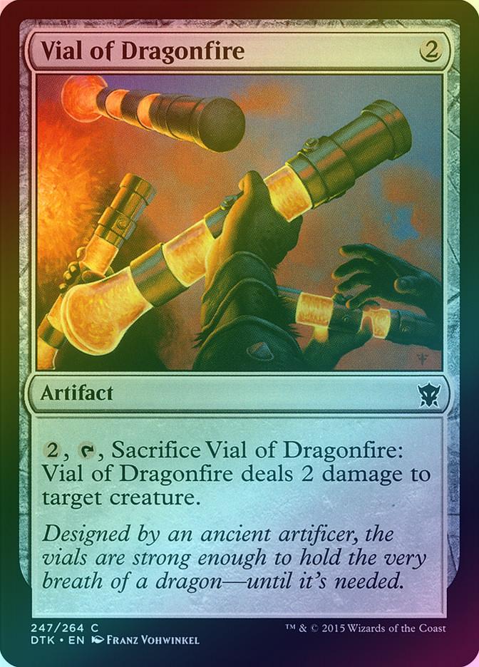 MTG: Dragons of Tarkir 247: Vial of Dragonfire (FOIL) 