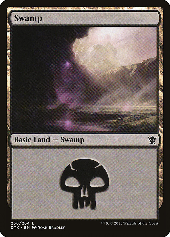 MTG: Dragons of Tarkir 256: Swamp 256 (Foil) 