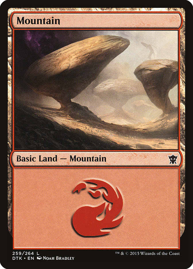 MTG: Dragons of Tarkir 259: Mountain 259 (Foil) 