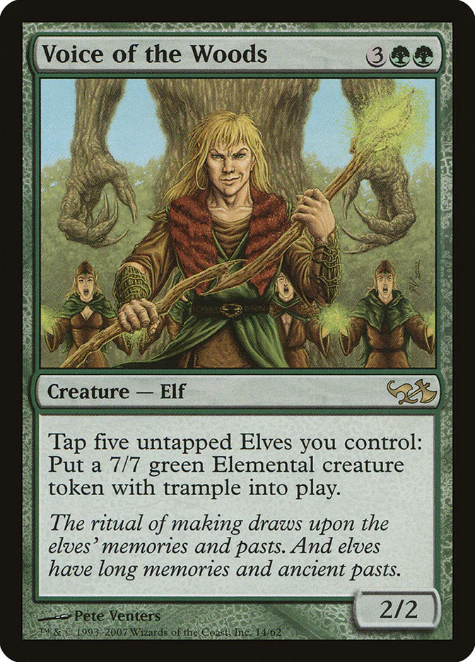 MTG: Duel Decks: Goblins vs Elves 014: Voice of the Woods 