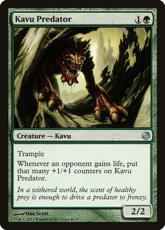 MTG: Duel Decks: Heroes vs Monsters 046: Kavu Predator 