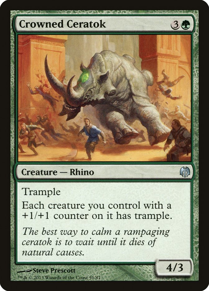 MTG: Duel Decks: Heroes vs Monsters 051: Crowned Ceratok 