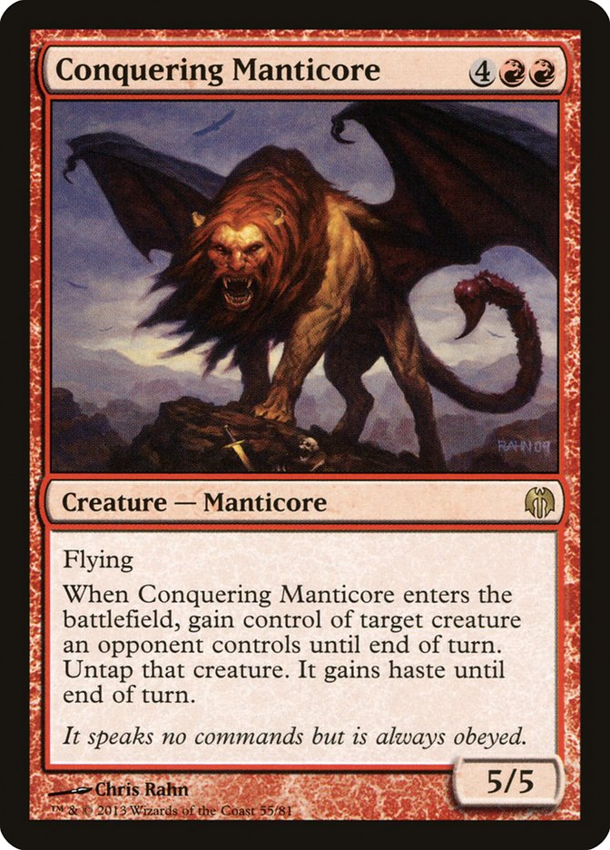 MTG: Duel Decks: Heroes vs Monsters 055: Conquering Manticore 