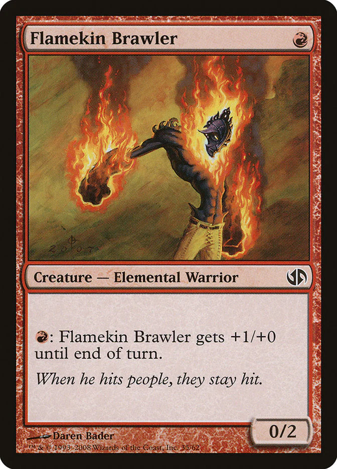 MTG: Duel Decks: Jace vs Chandra 035: Flamekin Brawler 