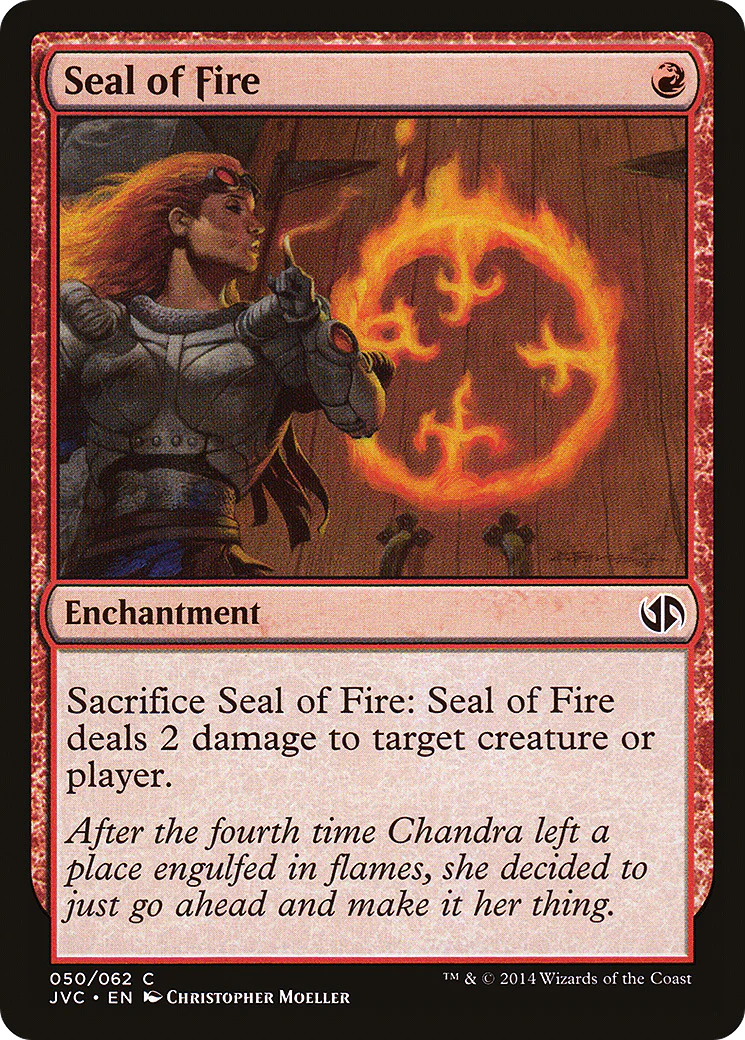 MTG: Duel Decks: Jace vs Chandra 050: Seal of Fire 