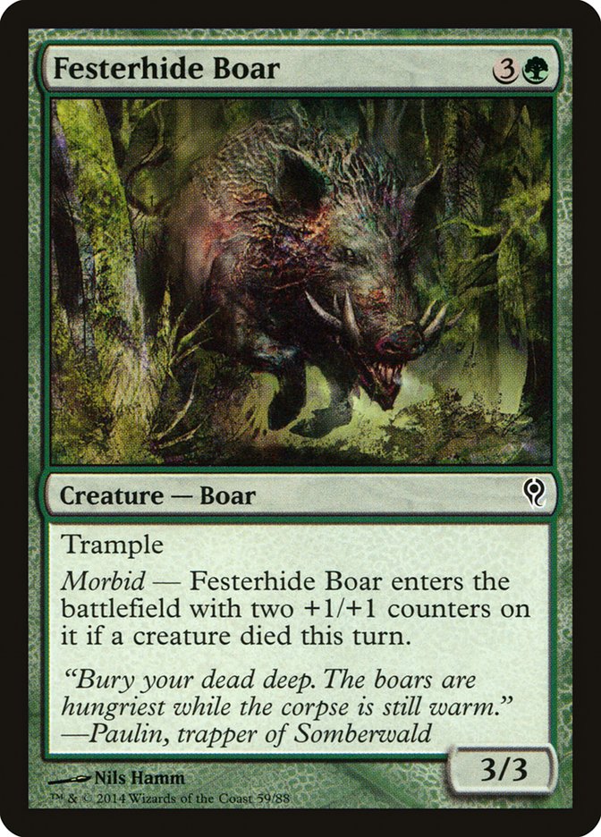 MTG: Duel Decks: Jace vs. Vraska 059: Festerhide Boar 