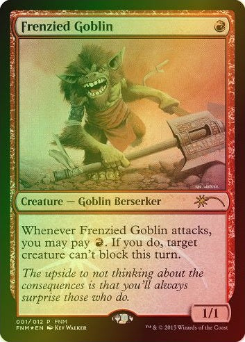 MTG: Frenzied Goblin (FOIL) (FRIDAY NIGHT MAGIC PROMO) 