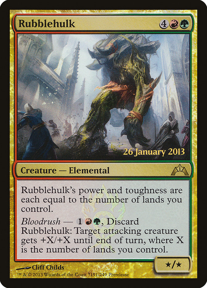 MTG: Gatecrash 191: Rubblehulk (Pre-Release Promo Foil) 