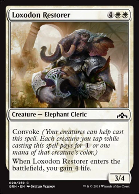 MTG: Guilds of Ravnica 020: Loxodon Restorer 