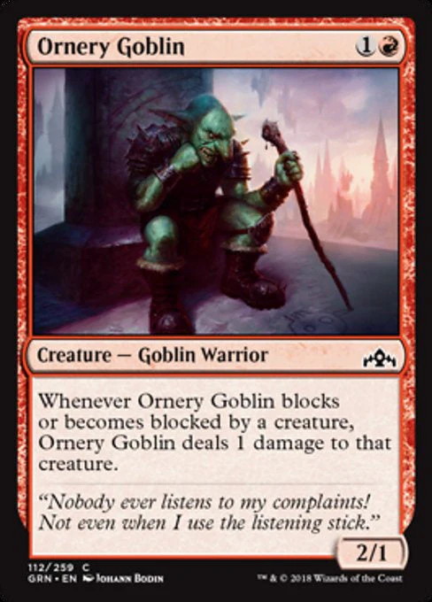 MTG: Guilds of Ravnica 112: Ornery Goblin 