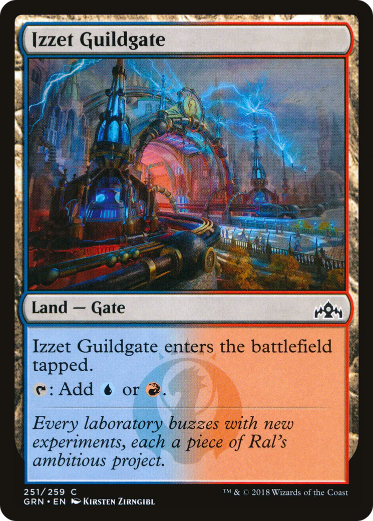 MTG: Guilds of Ravnica 251: Izzet Guildgate 