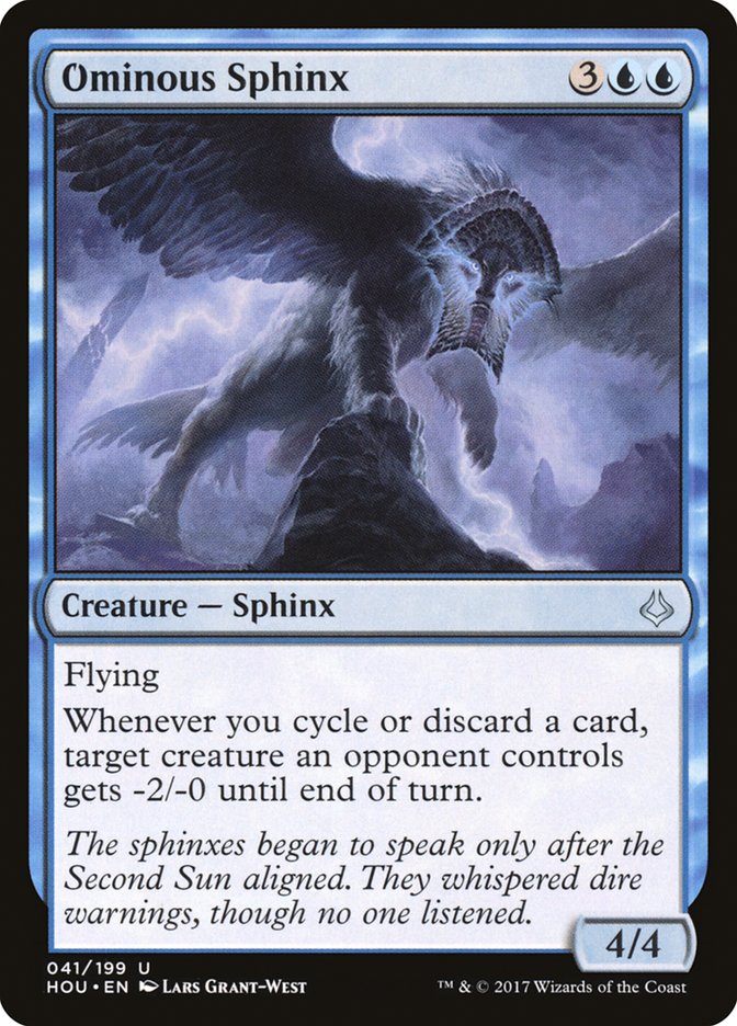 MTG: Hour of Devastation 041: Ominous Sphinx 