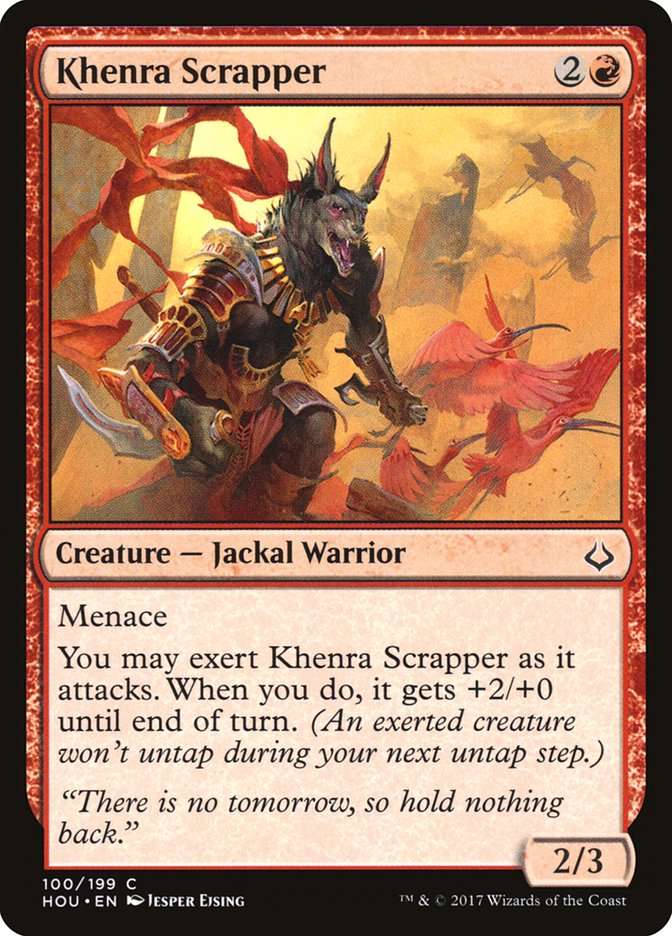 MTG: Hour of Devastation 100: Khenra Scrapper 