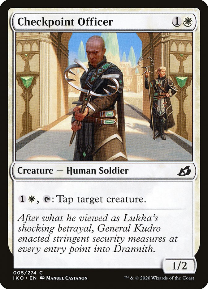 MTG: Ikoria: Lair of Behemoths 005: Checkpoint Officer 