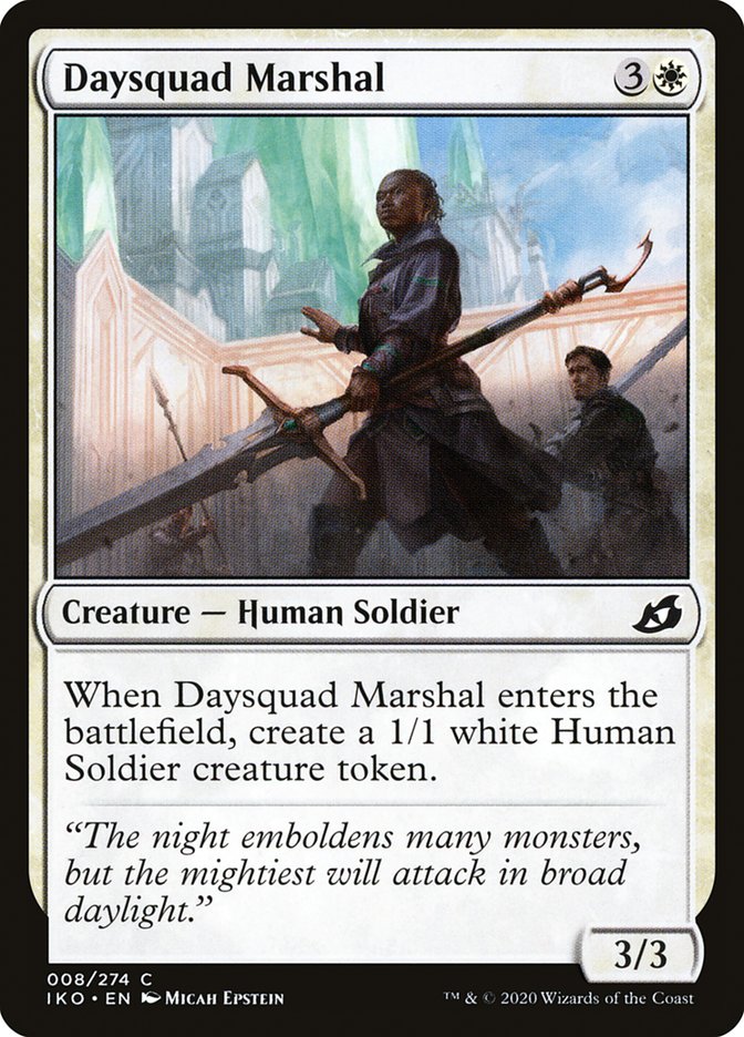 MTG: Ikoria: Lair of Behemoths 008: Daysquad Marshal 