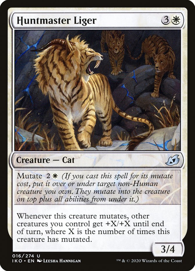 MTG: Ikoria: Lair of Behemoths 016: Huntmaster Liger 